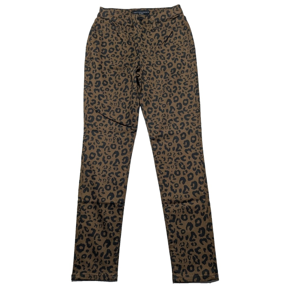 Sanctuary Denim LA Ankle Skinny High‎ Rise Leopard Print Jeans - Women 26 EUC